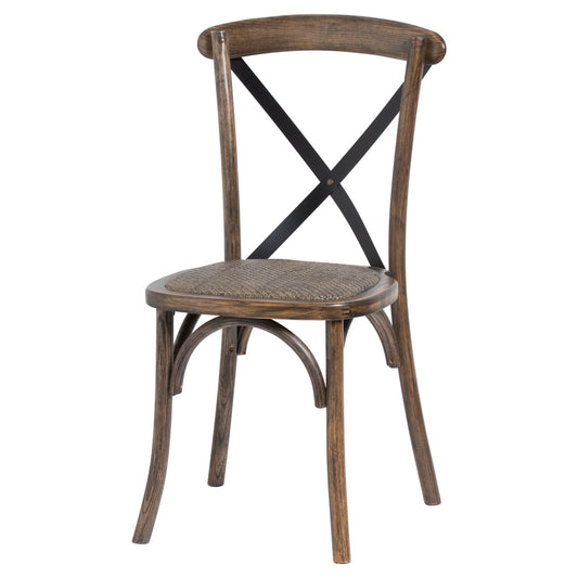 Cross Back Dining Chair (Set of 3)